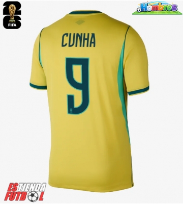 Brasil Matheus Cunha #9 Primera Equipación Mundial 2026 Manga Corta